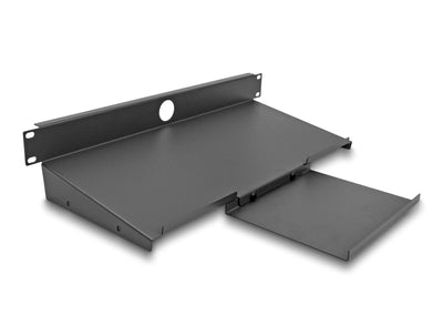 Delock 66749 Shelf 19 Keyboard And Mouse 1U Grey Oscuro — image 1