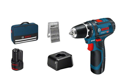 Bosch Professional 12V System Atornillador a Battery Gsr 12V-15 (incl. 2 Batteries 2.0AH, Charger Gal 12V-20, — image 1