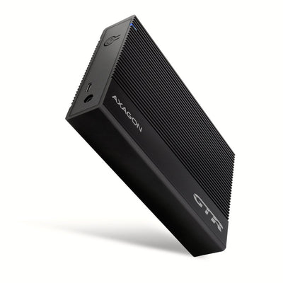 Axagon Box Of Drive EE35-GTR USB-C 5Gbps - SATA 6G, 3.5 Ribbed Box Black - USB Typ C Duro (HDD) Black 3.5 — image 1