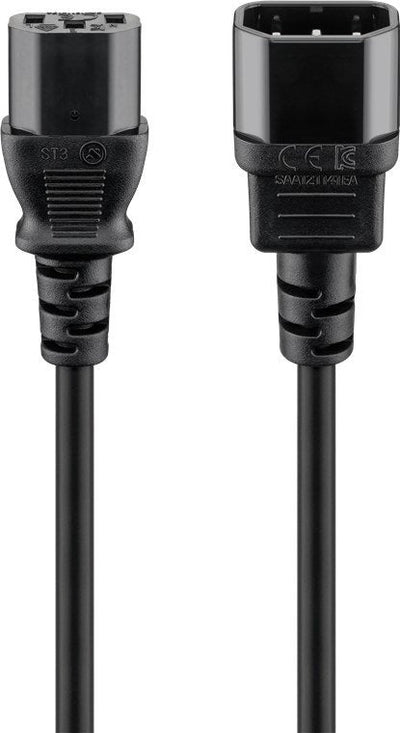 Manhattan 352673 Cable Power IEC320 C14 To C13 10A 1M Black — image 1