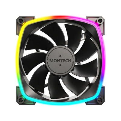 Montech Fan PC RX120 PWM 120X120X25 Black 120MM RX120 PWM Black — image 1