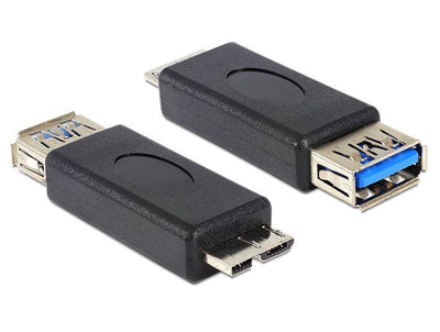Delock Adapter USB 3.0-A Female Micro USB 3.0-B Male — image 1