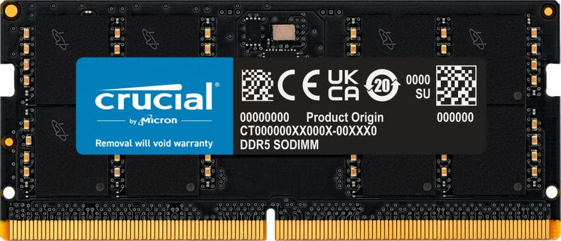 Crucial Memory SODIMM DDR5 32GB 5600MHZ PC5 44800 CL46