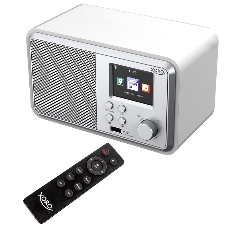 Xoro Dab 300 Ir, Internet Radio, Dab +,bt, Usb, Upnp, White