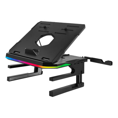 Enermax - Stand Elevador Ergonómico Computer Laptop Monitor Rotating RGB 360°, Foldable Instale Up To 3 Perifé — image 1