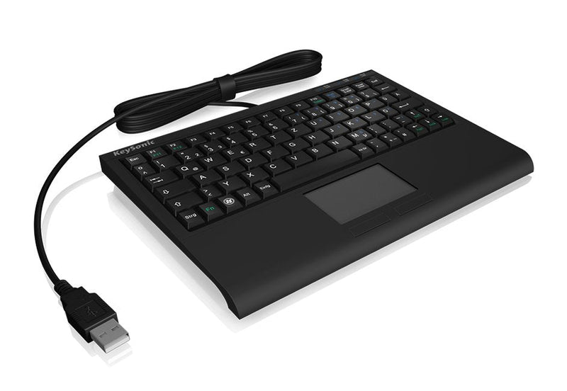 Keysonic Teclado English ACK-3410 Touchpad USB Ee. Uu. Negro