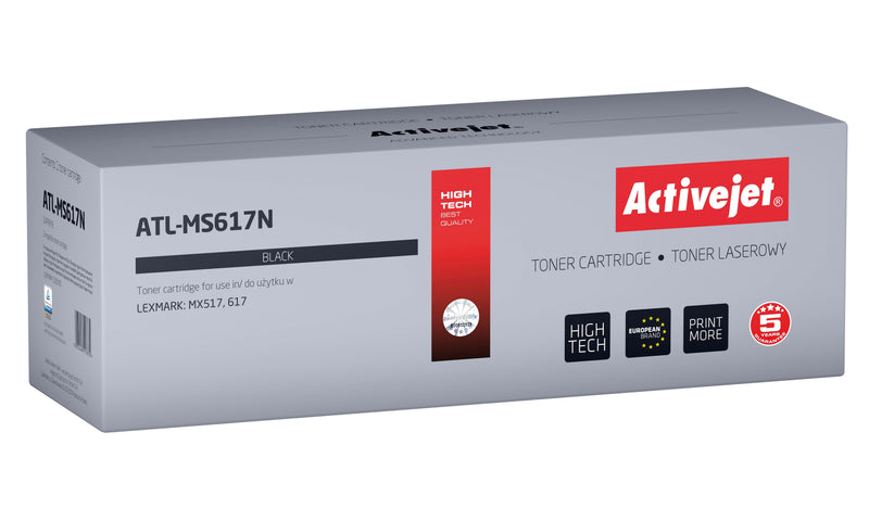 Activejet Toner ATL-MS617N Reemplazo Lexmark 51B2X00 Supreme 20.000 Páginas Black