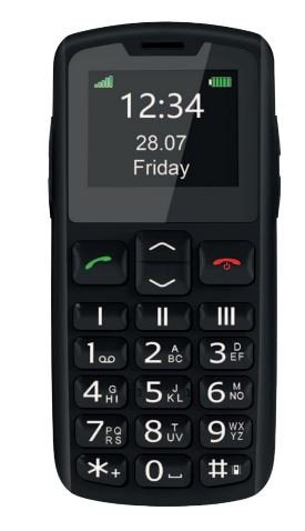 Beafon Mobile Phone SL230 LTE - 4G, Silver Line, With Keys Large Black