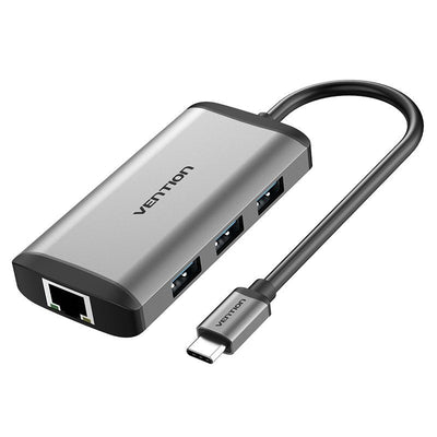 Vention Docking USB Type-c Cnchb 1x HDMI 3x USB 1x USB Type-c Pd 1x RJ45 Grey — image 1