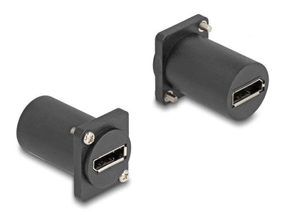 Delock D-typ Modulo DisplayPort Female a Female 4K Black — image 1
