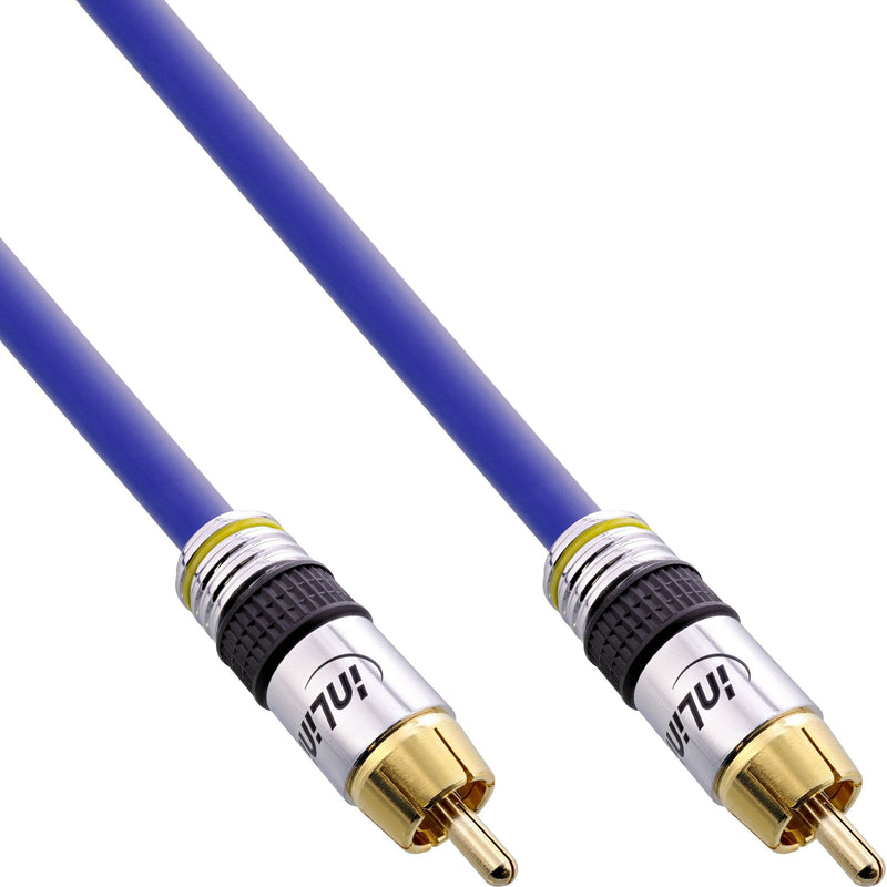 Inline Cable Audio Digital And Video Rca Premium Rca Male 0,5M
