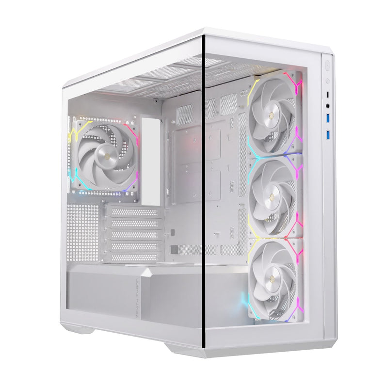 Einarex Box Micro-atx Semitorre ZM800 RGB 4 Fans White EXCS-ZM-800R-W