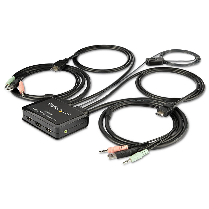 StarTech.com Switch KVM 2 Ports HDMI With Cables Incorporados - USB 4K 60HZ