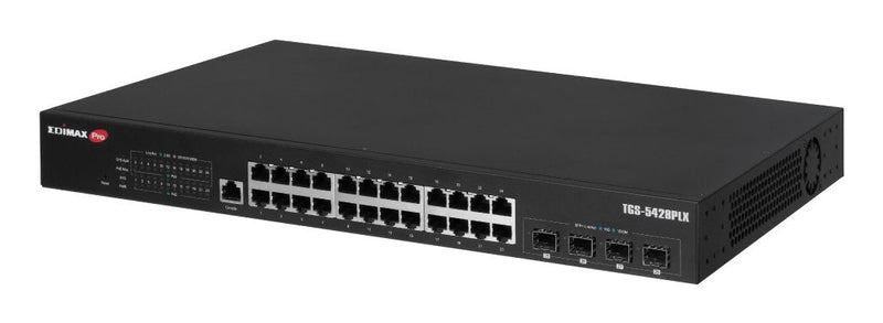 Edimax TGS-5428PLX 24-PORT 2.5GBE L2 Surveillance Vlan PoE + 6-PORT 10GBE Sfp +