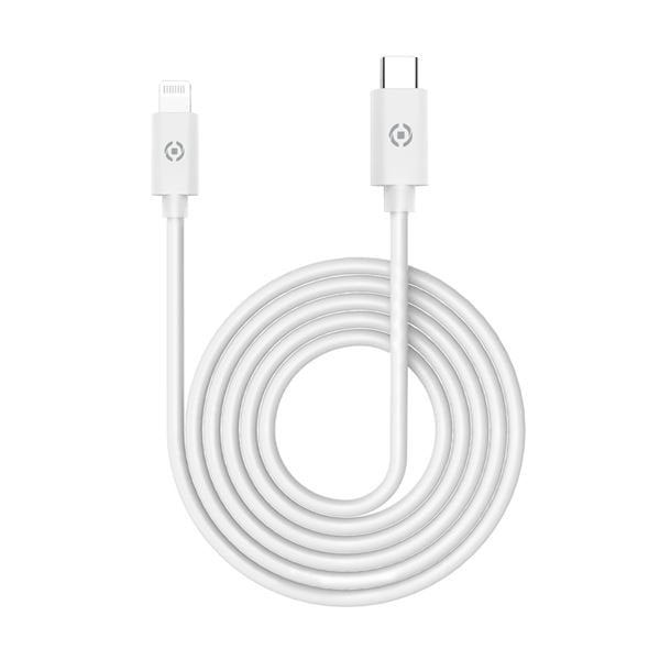 Celly Cable USB-C Male a Lightning Male 1M White