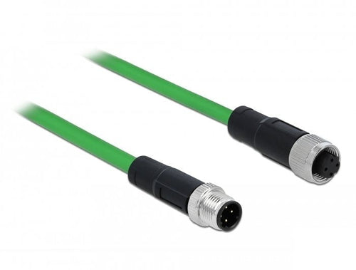 Delock Network Cable M12 4 Pin D-kodiert Connector Male a Female Tpu 5M — image 1