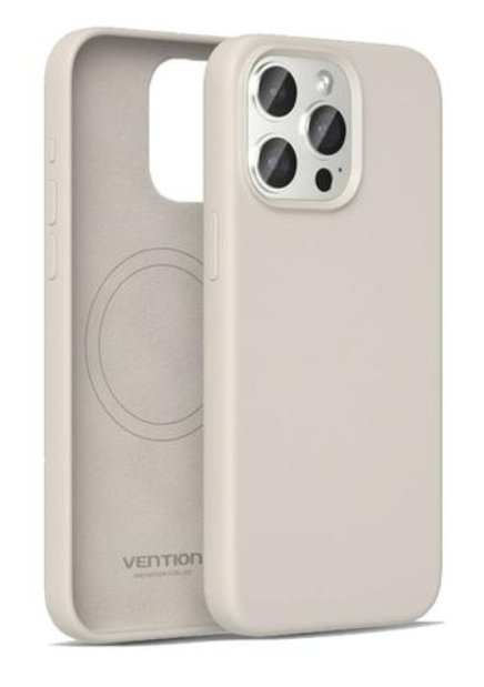Vention Case Silicone With Magsafe KUEM0-40 Compatible With Iphone 14 Max. Grey Grava