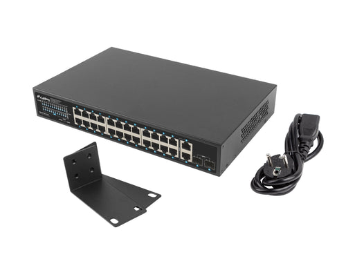 Lanberg Switch 24 Ptos 1GB PoE+/2X Sfp 2X Gbit Ethernet 250W Rack 19 — image 1