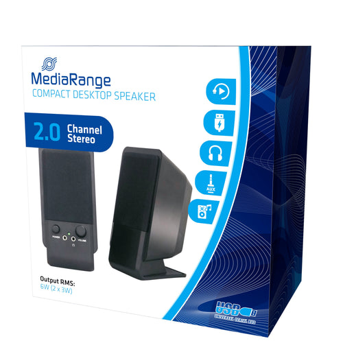 Mediarange MROS352 Speaker 1VÍA 6W Black Alámbrico — image 1