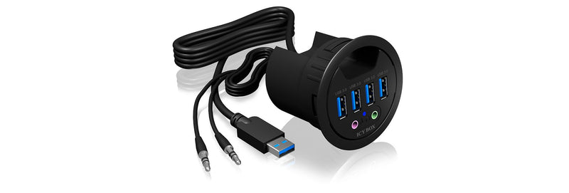 Icy Box USB 3.0 Hub Desk 4 Ports IB-HUB1403A, 4XUSB3.0