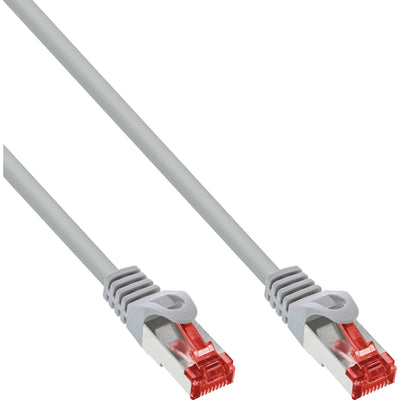 Inline 70 Pieces Bulk-pack Patch Cable S/FTP (pimf), CAT.6, 250MHZ, Pvc, Cca, Grey 1M — image 1