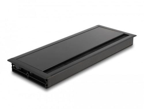 Delock Pasacables Assembly Empotrado Desk With Brush 300 X 120 X 28MM Black — image 1