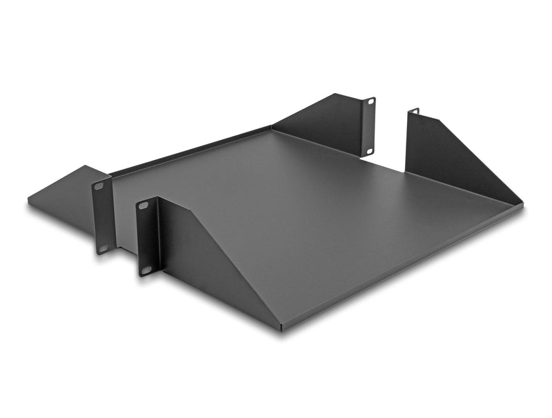 Delock 66748 Shelf 19 Double Cara Up To 46KG 500MM Depth 2U Grey Oscuro