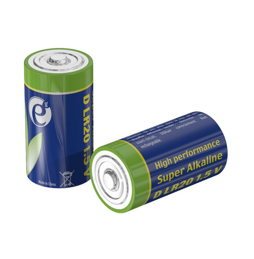 Gembird Pack 2 Batteries LR20 1.5V — image 1