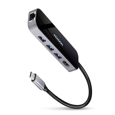 Axagon Concentrador USB HMC-6GL, 3x USB 3.0, 1X RJ-45, 1x HDMI — image 1