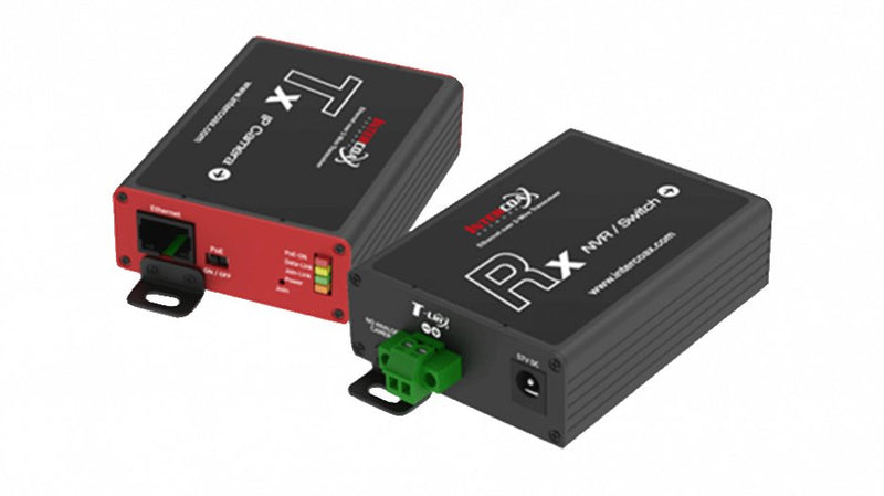 Mobotix Mediakonverter, Ethernet & PoE + Ber Zweidrahtleitung