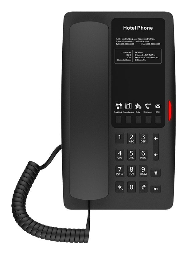 Fanvil Phone H4 IP Black 2 Líneas