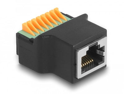 Delock Adapter RJ45 Female a Bloque Terminals With Button Pulsador — image 1
