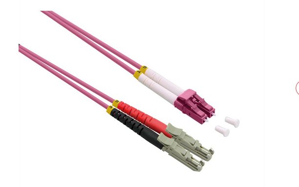 Roline Lwl-cable Duplex 50 125M OM4, Lsh Lc, Lsoh, Violett, 1M