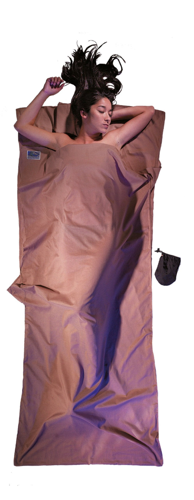 Cocoon Travelsheet Saco Dormir Rectangular Algodón Caqui