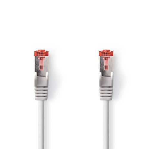Nedis CAT.6 Cable RJ45 Connector Male RJ45 Connector Male S/FTP 7.50M Round Lszh Grey Bag Plastic — image 1