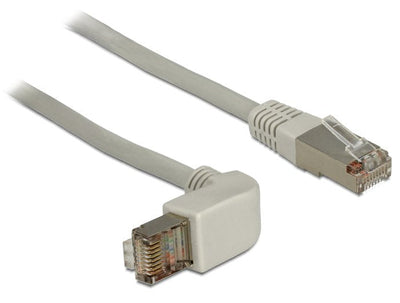 Delock 83524 Network Cable RJ45 CAT.6 S/FTP Acodado Hacia Arriba / Recto 0,5M — image 1