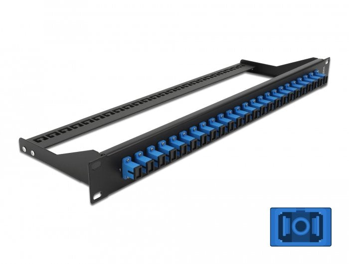 Delock 19? Lwl Patchpanel 24 Port Sc Simplex Blue