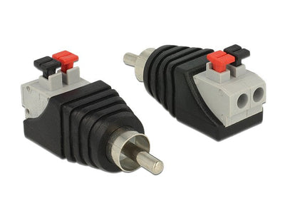 Delock Adapter Rca Male a 2PIN Black 65566 — image 1