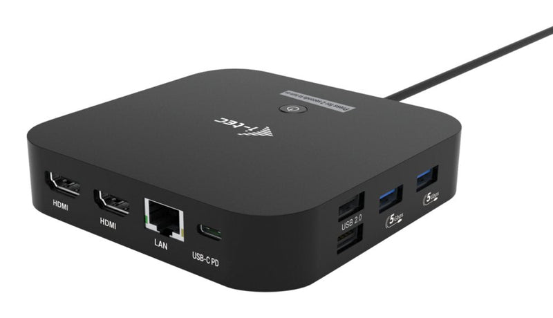I-tec USB-C Dual HDMI Docking Station With Power Delivery 100W