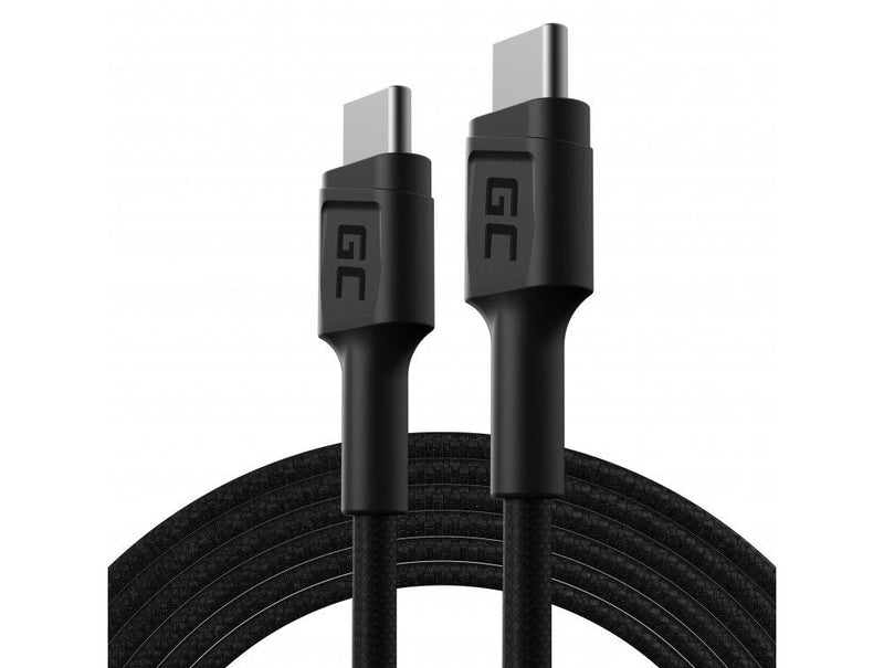 Greencell Cable Gc Powerstream USB-C - USB-C 200CM Power Delivery 60W 480Mbps Ultra Charge Qc 3.0