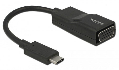 Delock Adaptadorcable USB Type-c Male VGA Female Black — image 1