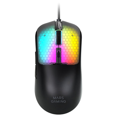 Mars Gaming Mouse Mm-viper Ultraligero 56G Cableado USB 6 Buttons 12800 DPI RGB Black — image 1