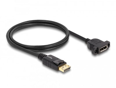 Delock Cable DisplayPort 1.4 8K 30 HZ Male a Female 1M Black — image 1