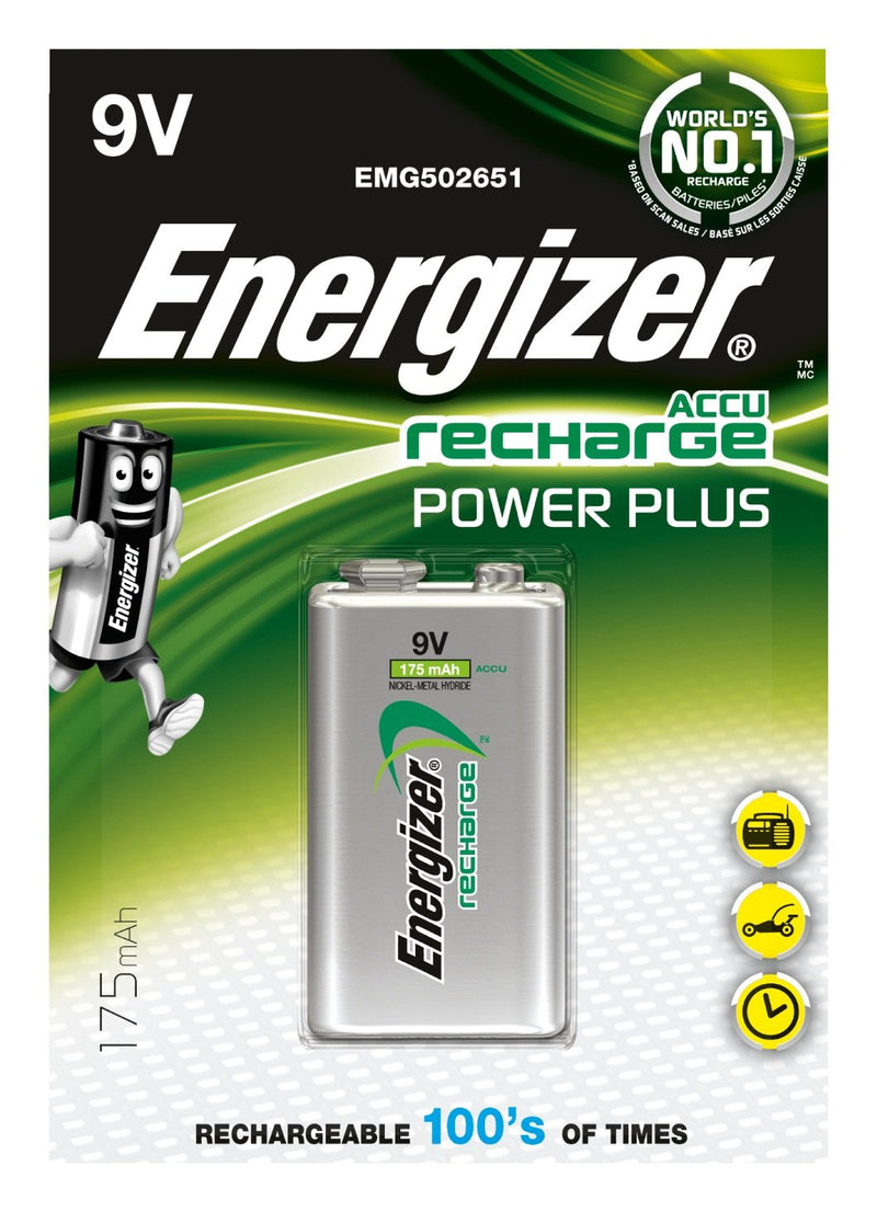 Energizer Power Plus Battery Rechargeable HR22 175MAH BLISTER*1