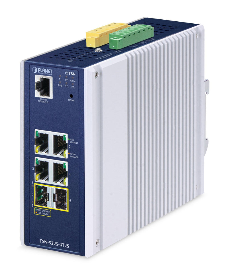 Planet Industrial L2 + 4-PORT Managed Tsn Switch TSN-5225-4T2
