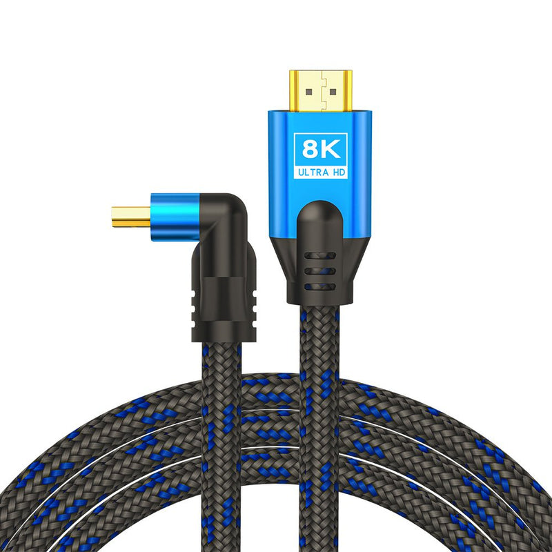 Savio HDMI Cable (m) V2.1, Ángulo, 8K, Hdr Dinámico, Cobre Ofc, 5M, CL-175