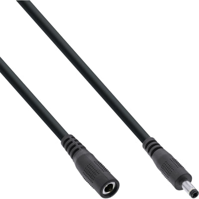 Inline Cable Extensión Cc , Plug Cc Male/Female 4,0X1,7MM, Awg 18, Black 5M — image 1