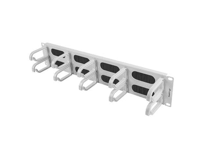 Lanberg Panel Escobilla Gestión Cables 19 10 Rings - Type B 2U Grey — image 1