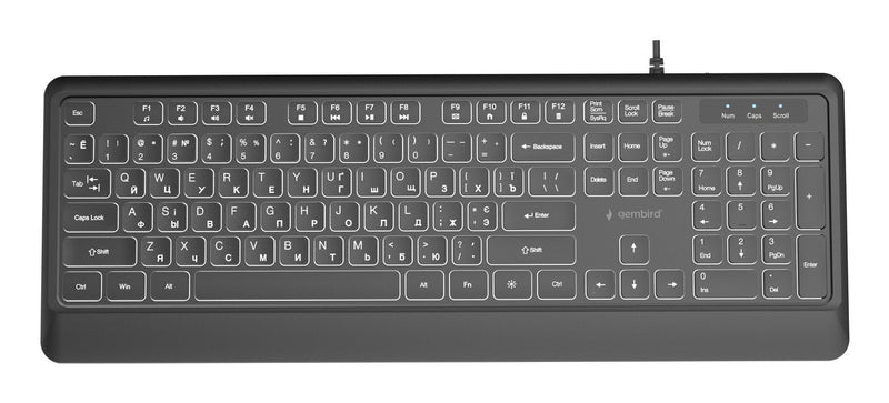 Gembird Keyboard Multimedia USB Cyrill/Black KB-UML-04-CYRL