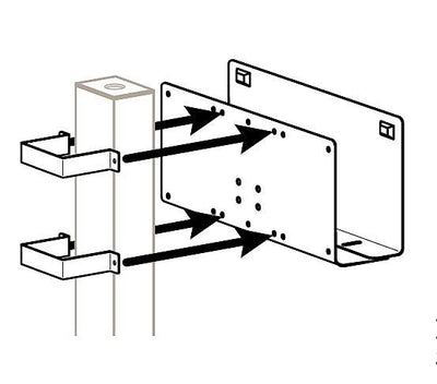 Ergotron Bracketmount Periph To 3X3 Post — image 1